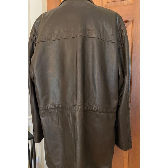 VTG Boyd's Philadelphia Luxury Leather Coat Mens US 44 Streetwear Hip Hop Jacket - Picture 10 of 16